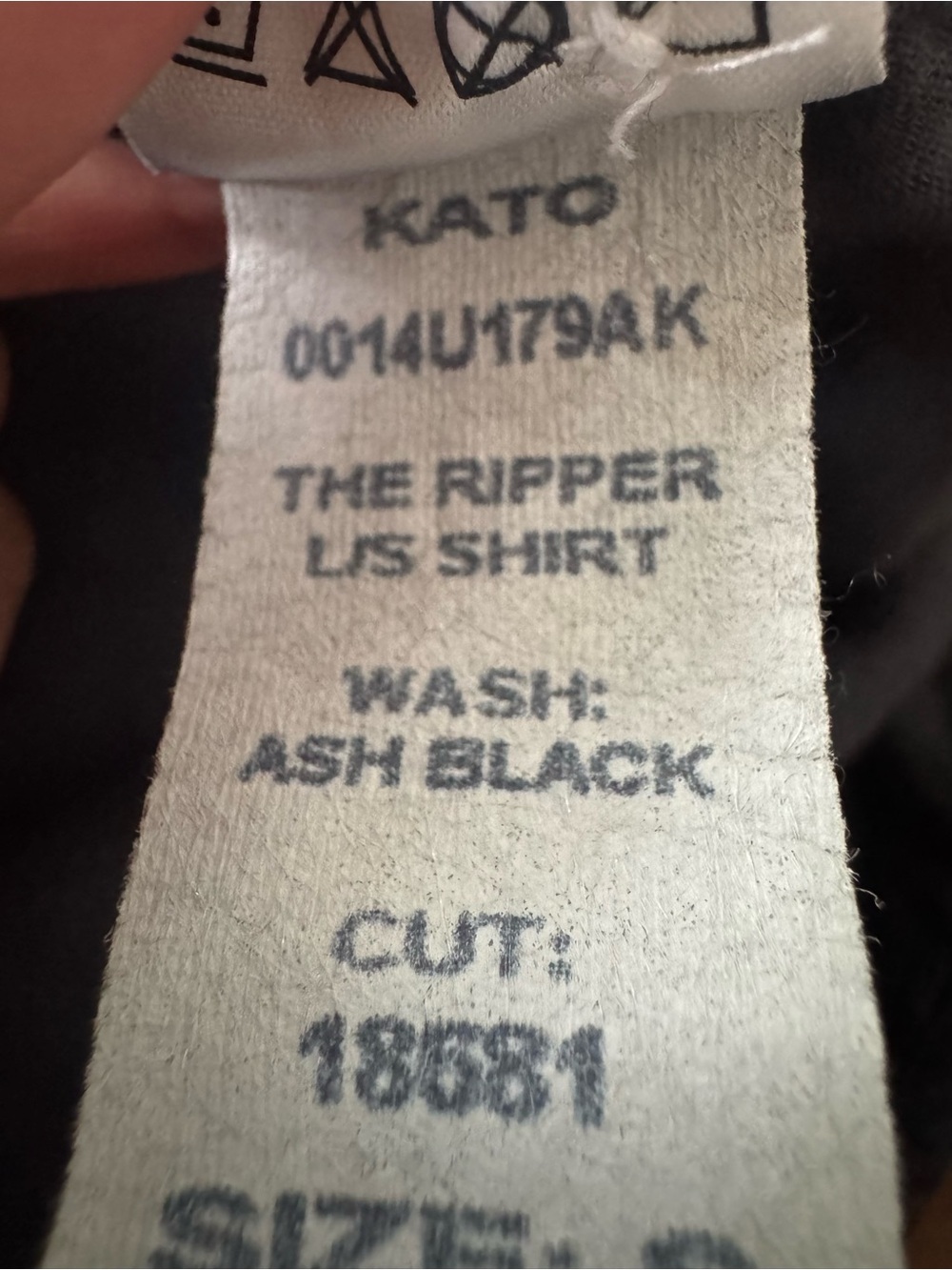 Hiroshi Kato The Ripper Double Gauze Organic Cotton Shirt Ash Black - Picture 8 of 8